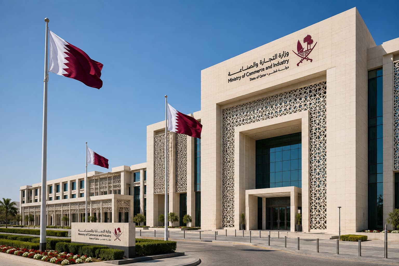 مبنى وزارة التجارة والصناعة في دولة قطر
